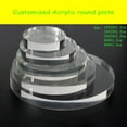 thumbnail image 2 of Customized Round Acrylic Plate Jewelry Tray Bracelet Display Organizer Necklace Case Watch Ring Holder Earring Stand White diameter 15cm 3mm thick, 2 of 2