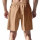 thumbnail image 4 of pstuiky Pantalones cortos de entrenamiento para hombre, Pantalones cortos de lino con cintura elástica y botones de color liso para hombre, versátiles y a la moda. Pantalones cortos cargo, 4 of 9
