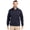 Navy Blue, variant on BCK01281 Roam Eco Recycled Full Zip Mens Big & Tall Jacket-Black-3XB