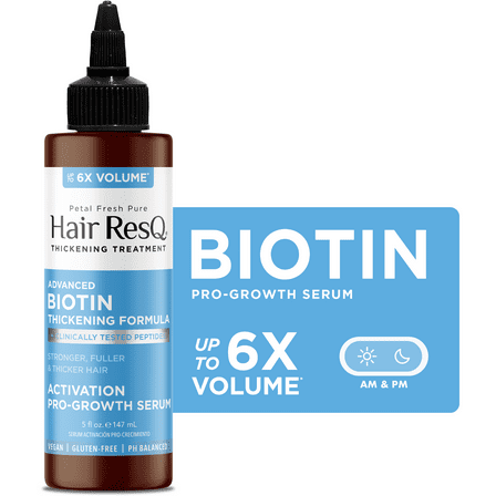 Petal Fresh Pure Hair ResQ Thickening Biotin Activation Pro-Growth Serum, 5oz