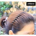 thumbnail image 4 of 2 uds. Diadema negra a la moda con gancho interior Adepaton CDWJ046, 4 of 9