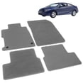 thumbnail image 2 of Ikon Motorsports Floor Mat Compatible With 2012-2013 Honda Civic 2-Door Coupe Factory Fitment Grey Nylon Front & Rear Car Floor Mats Liner Carpets Replacement 4PCS, 2 of 7