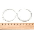 thumbnail image 5 of 304 Stainless Steel Hoop Earrings Stainless Steel color 51x5mm, 5 of 5