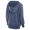 thumbnail image 3 of Women's Fanatics  Heather Navy Dallas Cowboys Initiative Snow Wash French Terry V-Neck Pullover Hoodie, 3 of 3