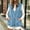 Blue, variant on Women's V-Neck Denim Vest Relaxed Fit Sleeveless Button Down Utility Jacket Casual Summer Western Outerwear with Large Front Patch Pockets
