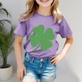 thumbnail image 2 of Godom Girls Shirts Short Sleeve Cotton Tees Summer Tops, 2 of 5