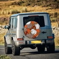 thumbnail image 5 of Honeii Various Pumpkins Print Tire Covers, Waterproof Anti-UV Sun Snow Rain Tire Covers for Trailers, RV, Camper, SUV, Truck-14 inch, 5 of 6