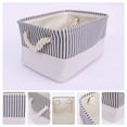 thumbnail image 2 of Unique Bargains Fabric Storage Cube Storage Bin Storage Basket Grey 16*12*8in, 2 of 6