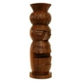 thumbnail image 5 of 12" Handmade Wooden Primitive Pineapple Head Tribal Statue Sculpture Tiki Bar Totem Handcrafted Gift Home Decor Accent Figurine Decoration Hand Carved, 5 of 8