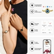 TOTWOO Long Distance Touch Bracelets for Couples, Long Distance Relationship Gifts for Girlfriend