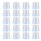 thumbnail image 1 of 20pcs Round Baked Food Case Durable Packing Box Disposable Box Saver Transparent Plastic Box With Lids (Blue), 1 of 8