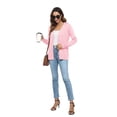thumbnail image 6 of Uvplove Women Long Sleeve Soft Basic Knit Cardigan Sweater,Pink,S-3XL, 6 of 12