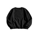 thumbnail image 4 of Long-Sleeved Fall Pullover Simple Sun and Moon Print Sweatshirt Casual Oversized Loose Sweater Top，Beige, 4 of 6