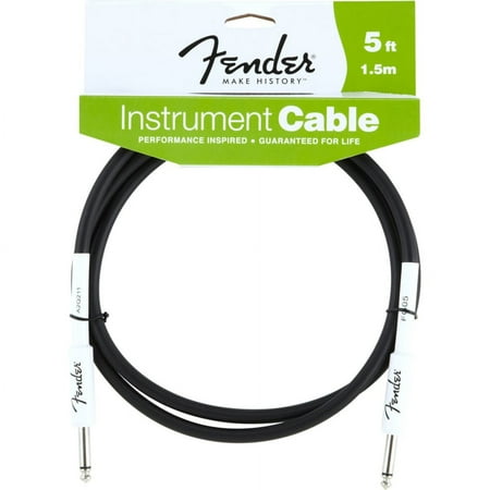 Fender Performance Series Instrument Cable, 5', Black