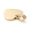 thumbnail image 2 of 10pc Vacuum Plating 304 Stainless Steel Pendants Stamping Blank Tag Laser Cut Heart Golden 16x17x1.2mm Hole: 7x4mm, 2 of 2
