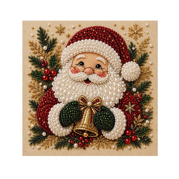 Christmas Pearl Diamond Painting Art Kit for Adults , Diy Holiday Decoration For Home Wall Tree And Table Displays, Craft Project For Creative Decorating Parties Gatherings