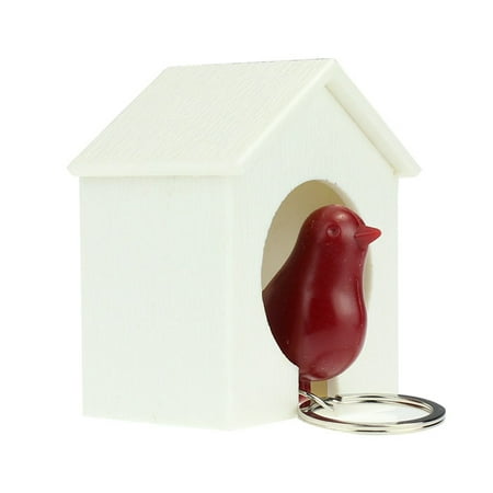 Nest Key - New Keychain Sparrow Birdhouse Wall Hook Bird Nest Holder Key Ring RD