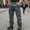 Dark Gray, variant on Mens Cargo Pants Big and Tall White Casual Straight Leg Corduroy Pants Relaxed Fit Work Trousers Mens Pants