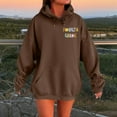 thumbnail image 4 of Fourth Grade Teacher Hoodies for Women 2025 Fall Winter Back To School Hooded Sweatshirt with Pockets Pullover Tops, 4 of 7
