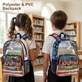 thumbnail image 4 of Whosucclay Splattered US Flag Print Clear Backpack for Boys Girls, Kindergarten Elementary Side Pockets Heavy Duty Daypack for Stadium Outdoor, 4 of 10