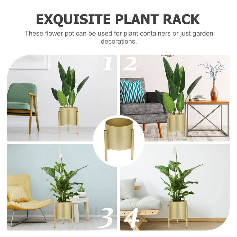 OUNONA Plant Pots Indoor Plants Container Light Luxury Flower Stand -  Walmart.com
