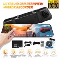 thumbnail image 1 of Cámara de visión trasera 4K de 10 pulgadas, espejo retrovisor inteligente Full HD 1080P para coche y camión, visión nocturna, asistencia de estacionamiento con tarjeta de memoria de 32 GB, 1 of 8