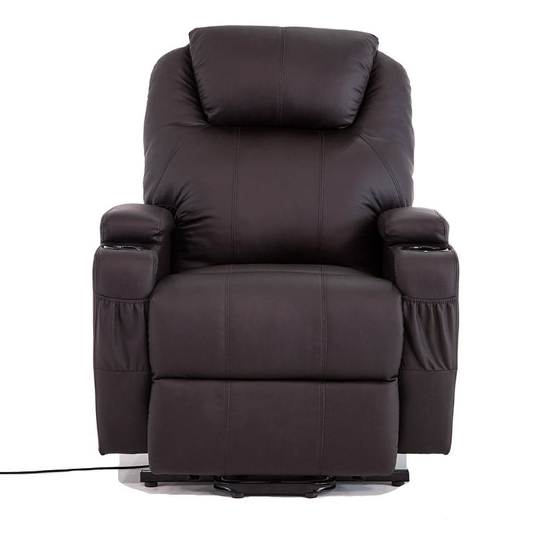 Uenjoy power lift chair recliner armchair real leather wall hugger lounge seat discount