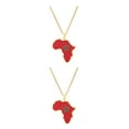 thumbnail image 1 of Youkk Stylish Accessory Morocco Map Flag Pendant Necklace Statement With Style Morocco Map Necklace Unique As Shown 2Set, 1 of 6