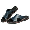 thumbnail image 4 of BONIXOOM Mens Sandals Clearance Buckle None V-Day Casual Summer Mens Shoes Blue Size 8.5, 4 of 6