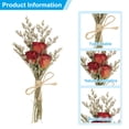 thumbnail image 3 of Uxcell 6 Piezas Mini Ramo de Flores Secas Rosa Flor Silvestre Natural con Tallo Decoración de Aliento de Bebé Planta Floral para Manualidades DIY, 3 of 6