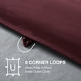 thumbnail image 6 of Sleep Zone King Size Comforter Duvet Insert, Down Alternative Reversible Comforter, Lightweight, Soft and Breathable Bedding All Season, A Side Burgundy + B Side Grey, 6 of 7