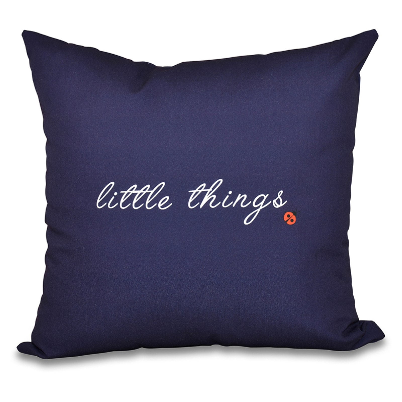 Simply Daisy 16" x 16" Little Things Word Print Pillow