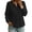 Black-37, variant on Perfectbot Women's Waffle Knit Henley Sweatshirt, Relaxed Fit Drop Shoulder Long Sleeve Ribbed Cuffs Top