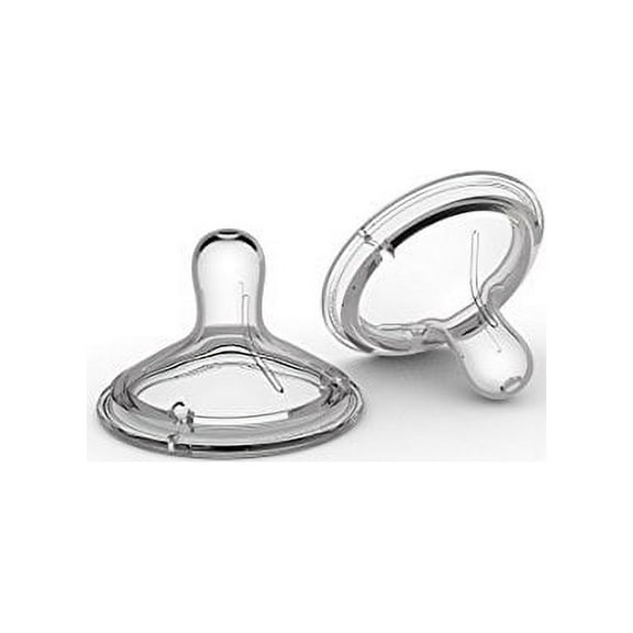 Nanobebe Flexy Silicone Bottles Nipples Triple Vented Twin-Pack - Medium Flow