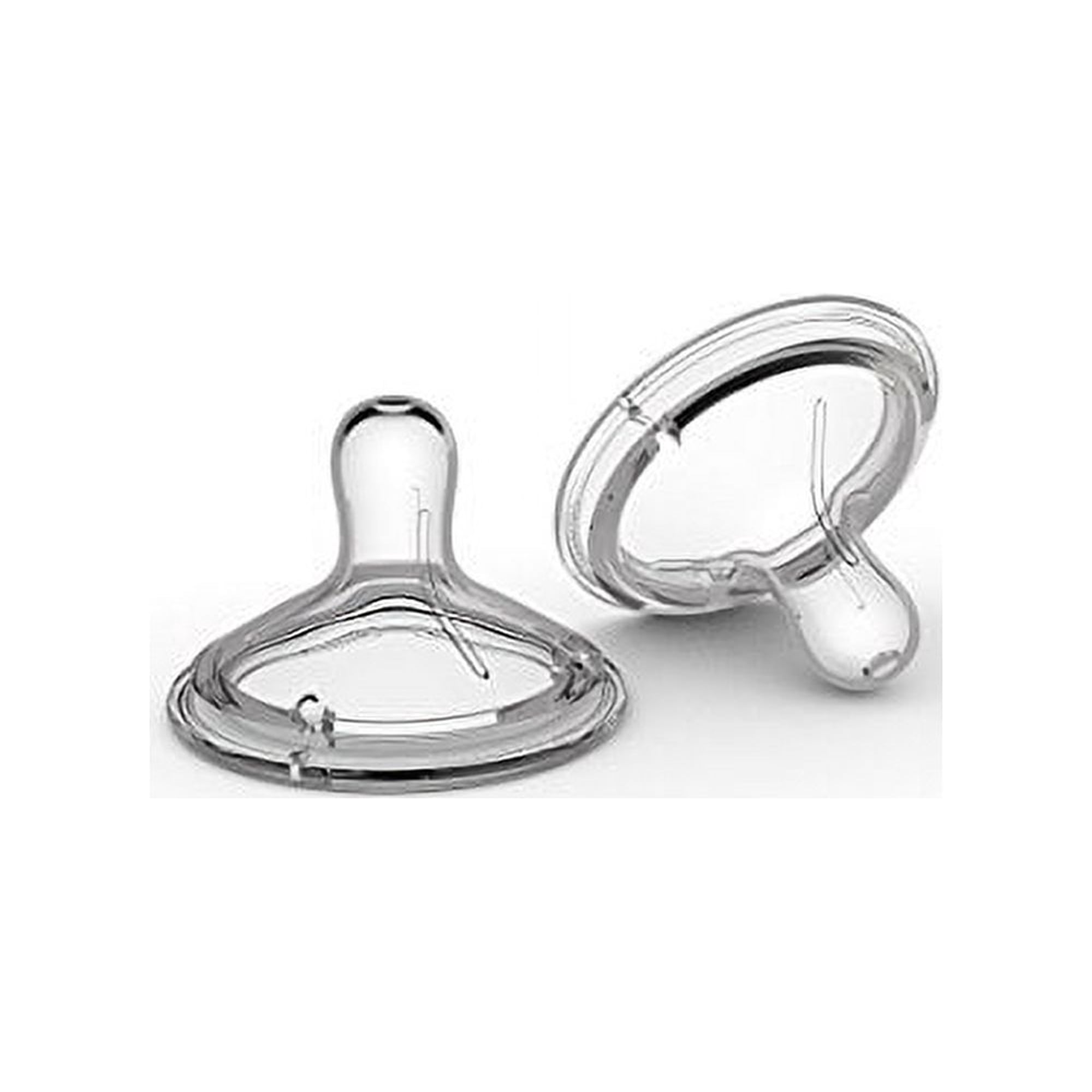 Nanobebe Flexy Silicone Bottles Nipples Triple Vented Twin-Pack - Medium Flow