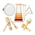thumbnail image 1 of Instrumentos musicales para bebés, juguete rítmico con reconocimiento de , juguete sensorial con sonda de madera para regalo de cumpleaños,, 1 of 9