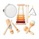 thumbnail image 1 of 6x instrumentos musicales Montessori instrumentos de percusión de madera juguete pandereta xilófono juguete juguete para fiesta juguetes bebés, 1 of 9