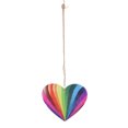 thumbnail image 3 of Adornos de bandera de corazón de arcoíris, adornos de bandera de corazón de arcoíris, decoraciones de árbol de arcoíris, adornos de corazón de arcoíris de rendimiento sólido, 3 of 12