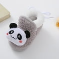 thumbnail image 5 of Dakaela Toddler Slippers Cute Animal Slip on House Shoes for Girls Boys Winter Warm Socks Newborn Crib Walking Shoes Grey, 5 of 9