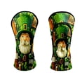 thumbnail image 6 of Golf Club Head Covers Jolly Leprechaun & Beer Scene Waterproof Leather Golf Head Covers for Men Women Driver Head Cover Fairway Headcover for Golf Lovers, 6 of 7