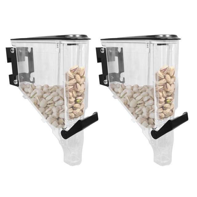 FixtureDisplays® 1.6 Gallon Gravity Bin Food Dispenser Cereal Dispenser Candy Dispenser 15773-2PK