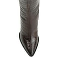 thumbnail image 4 of Journee Signature Womens Genuine Leather Laila Wide Calf Almond Toe Inside Zip Knee High Boots, 4 of 8