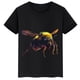 thumbnail image 3 of Ropa infantil con estampado de abejas, camisetas negras de manga corta de verano para niños, camisetas de algodón personalizadas para niños y niñas, 3 of 5