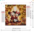 thumbnail image 5 of Bordado de diamantes de Disney Mickey Mouse Minnie recién llegado mosaico Navidad completo cuadrado redondo pintura dibujos animados decoración de pared, 5 of 5