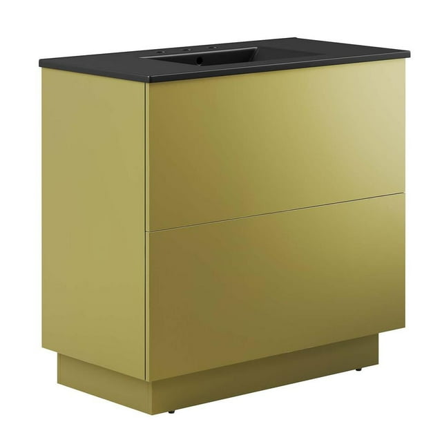 Modway Quantum Meuble-Lavabo de Salle de Bain 36 Pouces