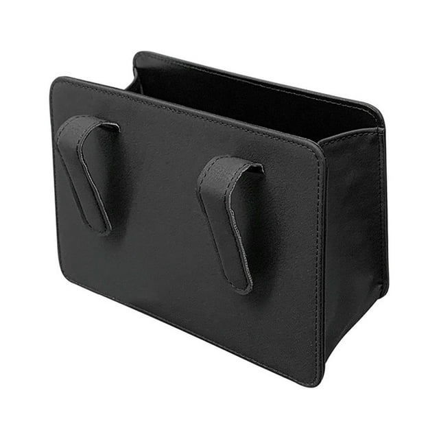 Car Storage Box, Cortical Car Pocket Handbag, Car Purse, Car Storage Box, Car Seat Storage, Leather Hanging Storage Bag