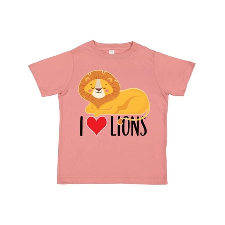 

Inktastic I Love Lions Gift Toddler Boy or Toddler Girl T-Shirt