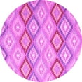 thumbnail image 1 of Ahgly Company Indoor Round Southwestern Pink Country Area Rugs, 3' Round, 1 of 4