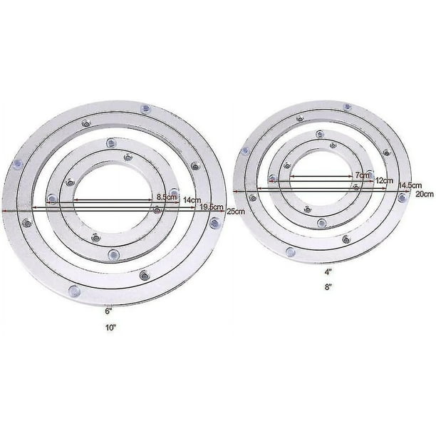 Plato Giratorio - Rodamiento Giratorio De Aluminio, Plato Giratorio De Servicio Pesado Mesa De Comedor Redonda S Hy