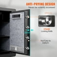 thumbnail image 5 of Electric Safe 2.2/1.8 Cubic Feet Fingerprint & Digital Security Cabinet Safe W/ Fire-proof Bag for Cash Jewelry Documents ,Easy to Use, 5 of 7